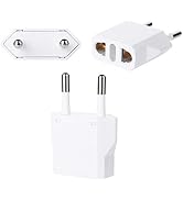 Bates- European Plug Adapter, 3 pc, Travel Adapter, US to Europe Plug Adapter, EU Adapter, Electr...