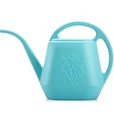 Fasmov 1-Gallon Plastic Watering Can with Comfortable Handle, Garden Watering Cans Long Spout for...