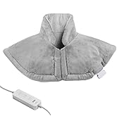 Heating Pad for Neck and Shoulder,Weighted Electric Heated Wrap for Neck and Shoulder with 3 Heat...
