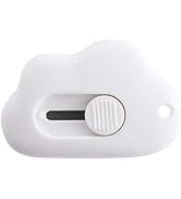 Mini White Cloud Portable Box Cutter,Retractable Utility Knife, DIY Small Retractable Paper Knife...