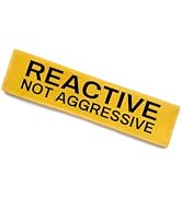 ? Reactive Not Aggressive Dog Leash Wrap - Funny Yellow Alert Sleeve, Do Not Pet Patch, Dog Owner...