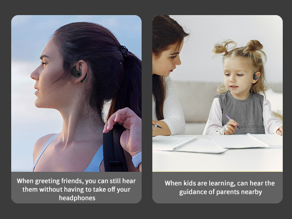 Hanging earphones, open audio, perceive the surrounding environment, smooth and stable call