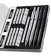 Four Candies 4PCS Metal Mechanical Pencils Set with Case, 0.5mm & 0.7 mm Artist Pencil with 8 Tub...