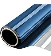 One Way Mirror Window Film Daytime Privacy Heat Control Film Solar Film Non-Adhesive Window Tint ...