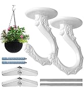 ?? Swag Hooks for Ceiling Hanging, 2 Set Ceiling Hooks for Hanging Plants, Metal Material, Hangin...