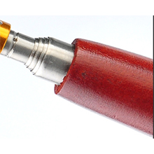 wood handle and stainless steel poles