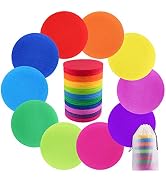 SIQUK 80 Pieces Carpet Marker Hook and Loop Carpet Markers for Classroom, 10 Colors