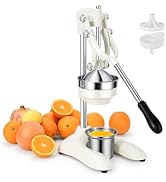 TONGCHANT Extra Tall Cast Iron Heavy-Duty Hand-Press Manual Juicer Squeezer for Orange Lemon Lime...