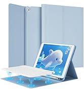 SQQSOOZ Keyboard Case for iPad 10.2 Inch 2021/2020/2019 (9th/8th/7th) Model with Pencil Holder, W...