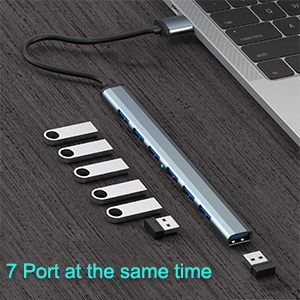 USB 3.0 Hub USB Splitter with 7 Ports