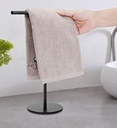 Songtec Hand Towel Holder Stand for Bathroom, Fingertip Towel Rack, Rust-Proof Accessories Jewelr...