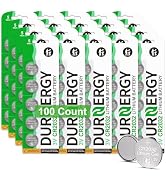DURNERGY CR2032 Batteries 100 Pack, CR2032 Lithium 3V Coin Battery Long-Lasting & High Capacity L...