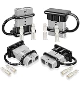 ANKG 4PCS 6-8 Gauge 50Amp Battery Quick Disconnect,12v-36v Batteries Quick Connect/Disconnect Plu...