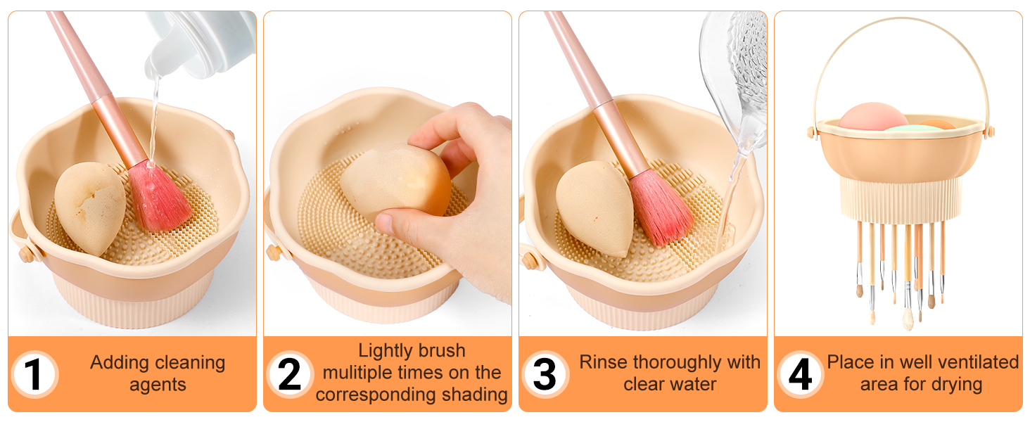 makeup brush cleaner mat