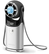 SEIGA 5200mAh Handheld Turbo Fan with Ice Cooling, 100-Level Stepless Speed, 11m/s Powerful Airfl...