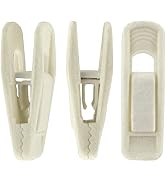 Corodo Velvet Hangers Clips, 20 Pack Ivory Pants Hanger Velvet Clips, Strong Hanger Clips Perfect...