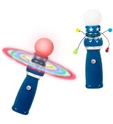 Windy City Novelties Hand-Held LED Light Up Galaxy Spinner - Colorful Flashing Lights for Parties...