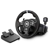 Nitho Drive Pro V200 PC Gaming Racing Wheel with Pedals and Shifter, Steering Wheel Compatible wi...