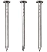 500pcs Hardware Nails, 1 Inch Nickel Plated Hanging Nails, Wall Nails for Picture Hanging, Wood N...