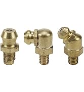 Sydien Grease Fittings 15pcs, Metric Brass Grease Nipple Assortment Kit- M5 Straight & 45 Degree ...