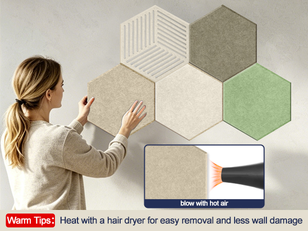 Hexagon Cork Board Tiles