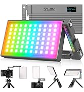 ULANZI RGB Video Light, R70 LED Camera Light Panel Built-in 5000mAh Rechargeable Battery, CRI=95 ...