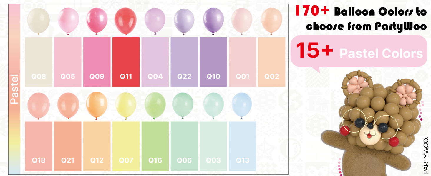 Rainbow Color Balloons