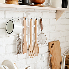 Screw Hooks for Organizing Utensils