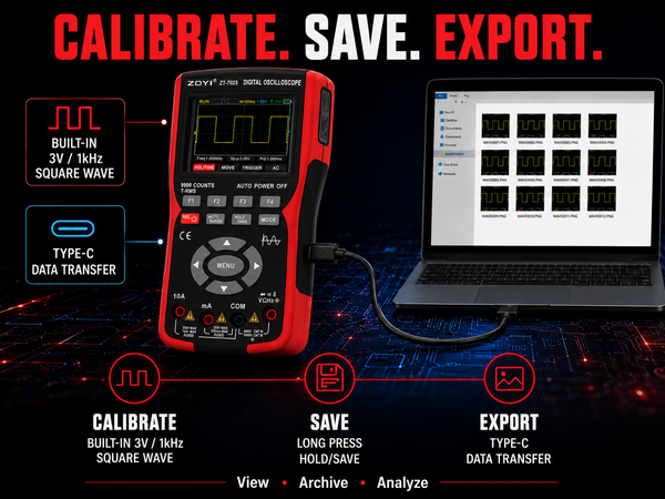 ZT-702S 2 IN 1 OSCILLOSCOPE MULTIMETER