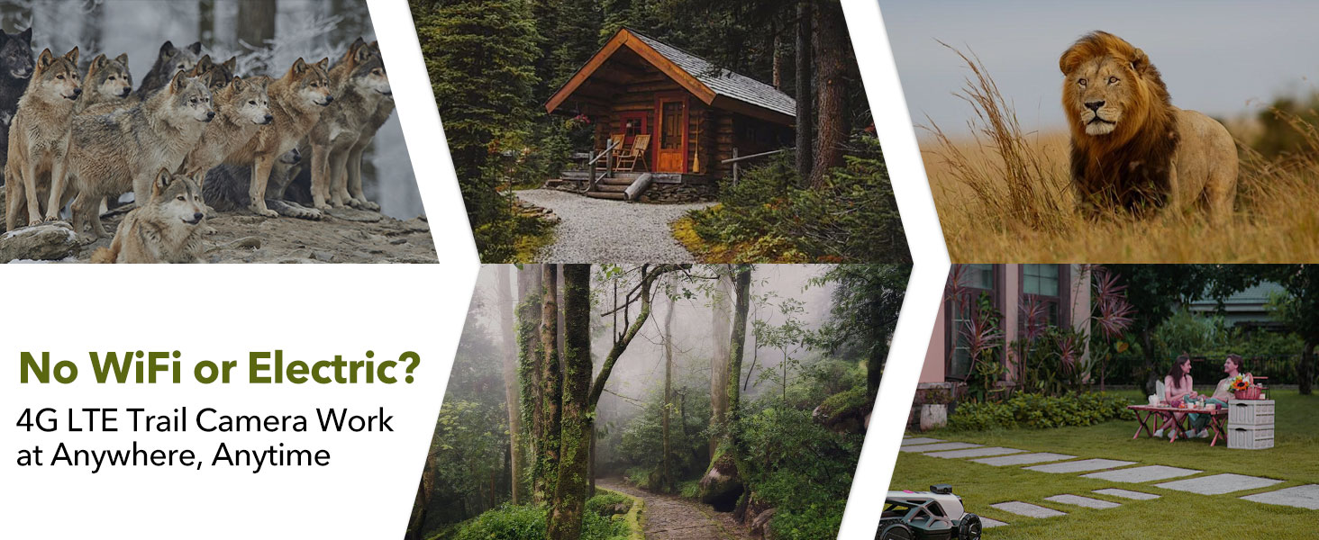 camera security no wifi needed solar trail camera can work anywhere without electric or Wi-Fi