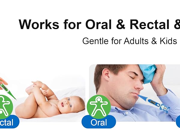 Cartoon Design Oral Thermometer for Babies