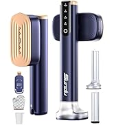 Travel Steamer for Clothes, with 2 Water Tanks (180 ml and 100 ml), Fast Heating, 24g/min Strong ...