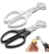 Adecco LLC Pigeon Quail Egg Cutter Scissors Stainless Steel Blades Bird Cutter 2 Pack (Quail Egg ...