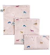 Tiny Twinkle Reusable Snack Bags for Kids – 3 Pack Snack Pouches & Sandwich Bag for Toddlers – Ma...