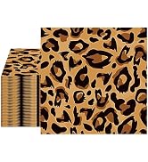 40pcs Leopard Print Birthday Decorations Disposable Decorative Paper Napkins for Jungle Party Dec...