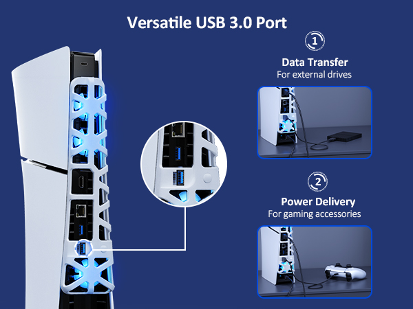 The fan comes with a USB 3.0 interface, supporting both data transfer and power supply.