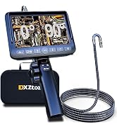 Dual-Lens Articulating Borescope, DXZtoz Endoscope Camera with 0.33in Two- Way Articulated Snake ...