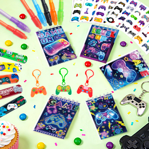 video game birthday party favors