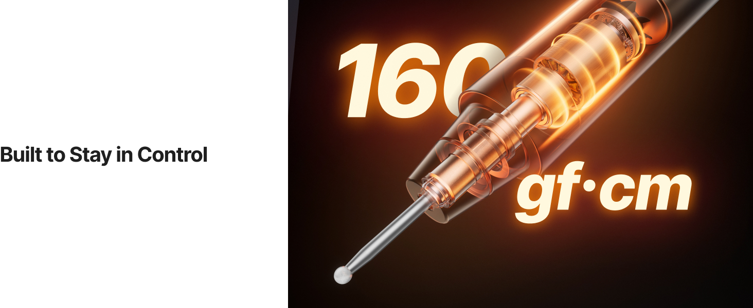 160 gf·cm Anti-Twist | CNC-Machined Bearing & Drive Shaft | Low noise