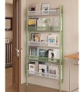 UMDONX Behind The Door Bathroom Shelf Narrow 5-Tier, Space-Saving Slim Storage Shelf Narrow Shelv...
