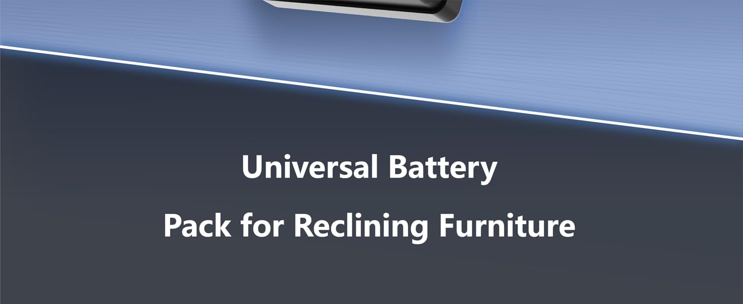 battery pack for reclining furniture