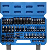 EMENTOL 71-Piece Torx Bit & Hex Bit Socket Set, Master SAE/Metric, 1/4