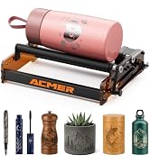 ACMER M3 Laser Rotary Roller, 360° Y-Axis Rotary Module for Cylindrical Engraving, Adjustable 6–1...