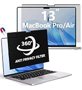 360° Magnetic Privacy Screen Protector for MacBook Air 13 (2018-2021, M1) & MacBook Pro 13 (2016-...
