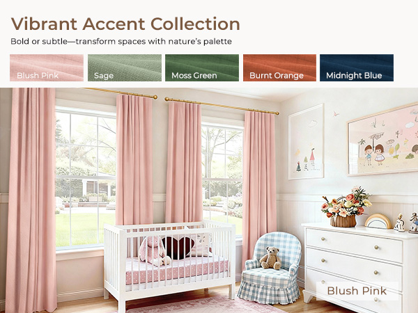 pink blackout curtains for girls room