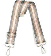 LVYOUME Purse Strap Silver Hardware Wide Bag Straps Replacement Crossbody Adjustable Shoulder Str...