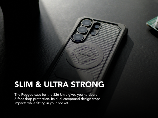 slim s26 ultra case; strong drop proof s26 ultra case; rokform s26 case; charging case for s26 ultra