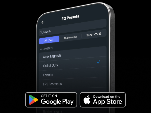 EQ Presets on a mobile device
