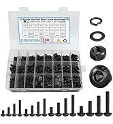 M2-M5 Metric Screws Assortment kit, M2/M3/M4/M5 Screw Kits 12.9 Alloy Steel Hex Socket Head Screw...