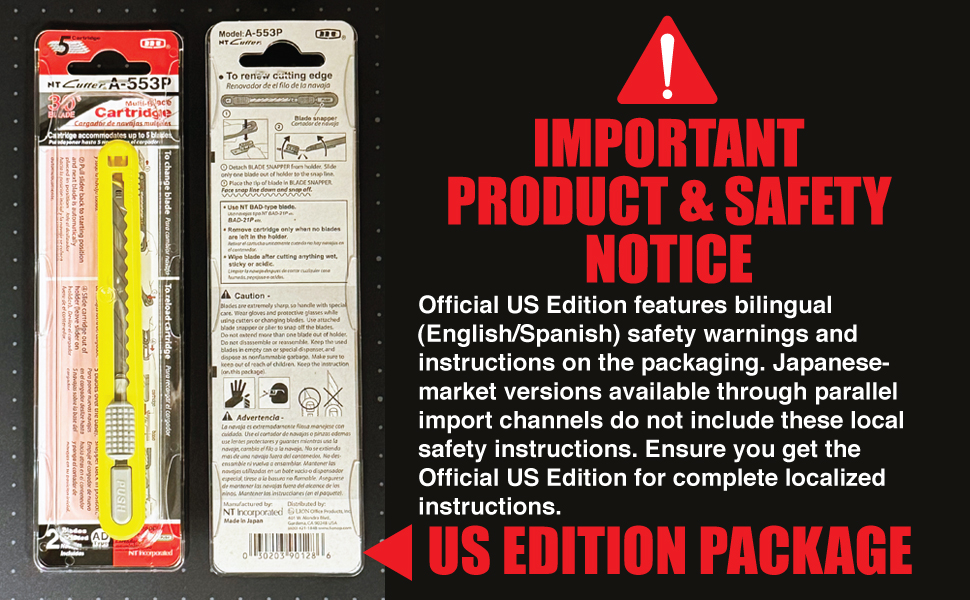 Important Product & Safety Notice